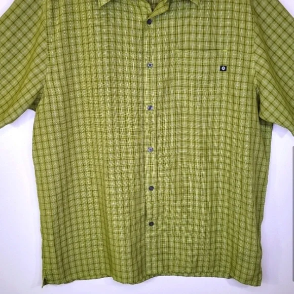 Marmot Green Checkered Casual Shirt - Picture 4 of 7